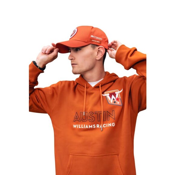 Williams Racing Rare 2023 Formula1 Racing Austin Burnt Orange Hoodie Size L - Picture 4 of 14